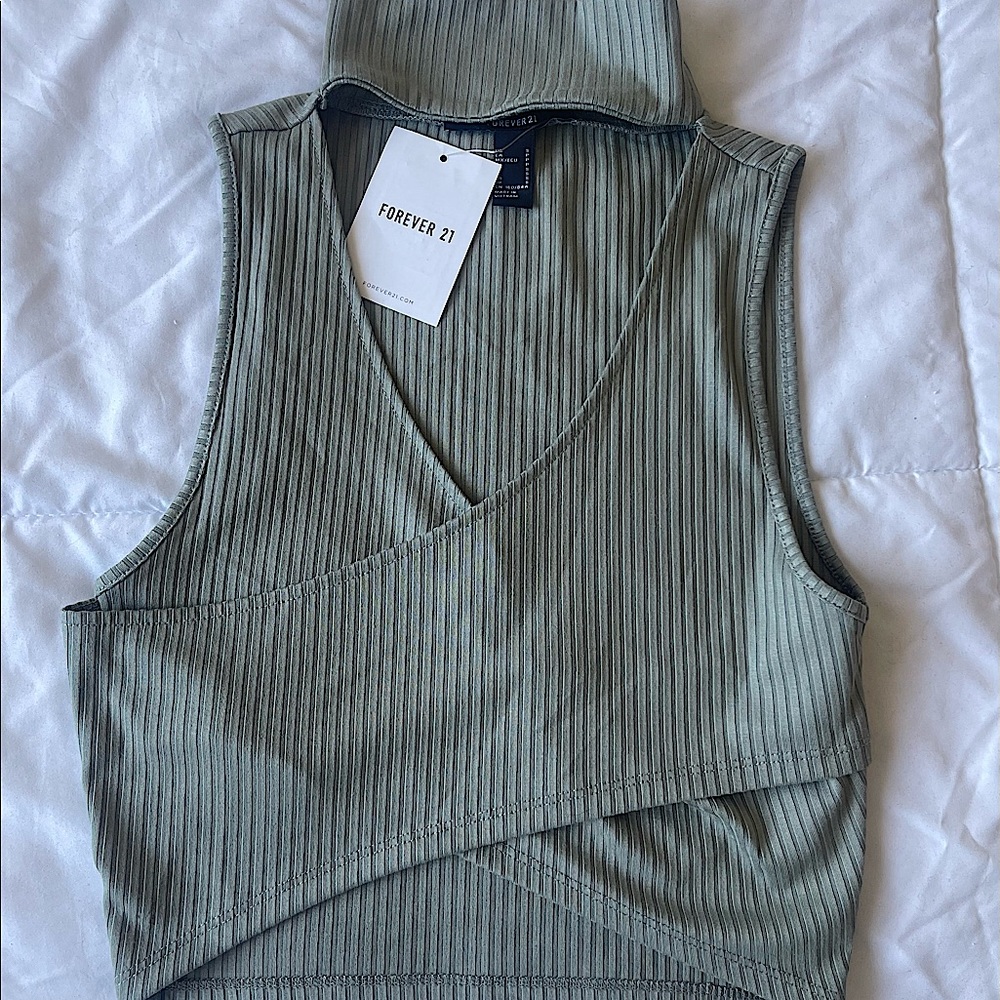 Turtleneck cropped top, brand new